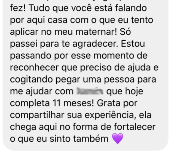 Estou passando por esse momento de reconhecer que preciso de ajuda.